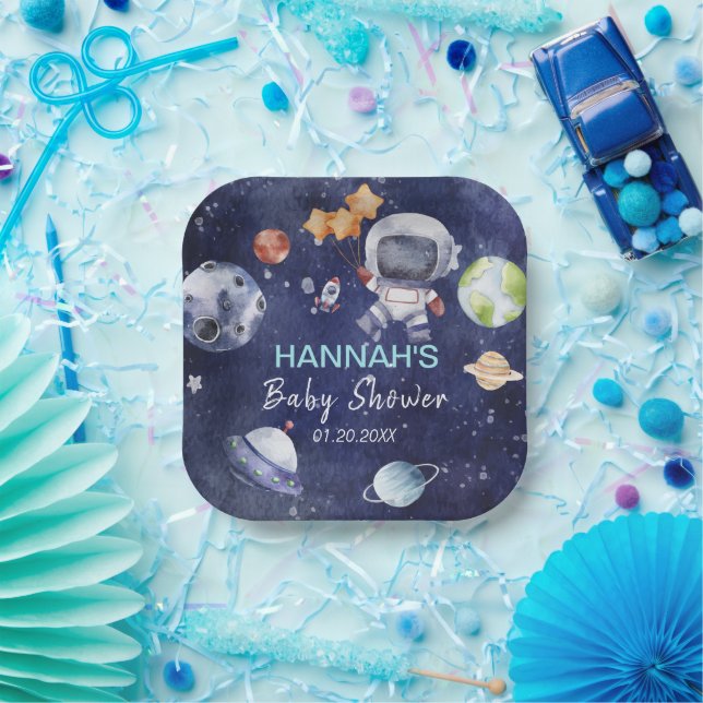 Astronaut Weltraumjunge Party Pappteller (Party)