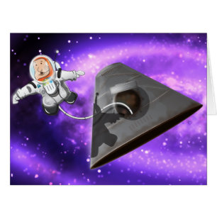 Astronaut Weltraumspaziergang außerhalb der Kapsel
