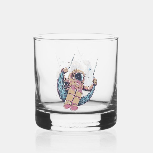 Astronaut Whiskyglas (Vorderseite)