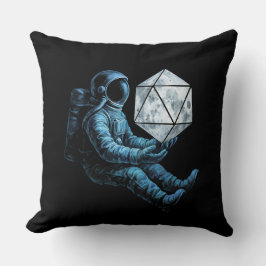 Astronaut with Moon Dice Kissen