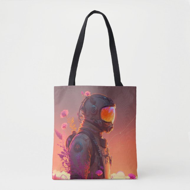 Astronaut World Discovery Painting Human Universe Tasche (Vorderseite)