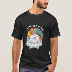 Astronaut Yoga Meditation Lotus Lustiges Yoga Graf T-Shirt