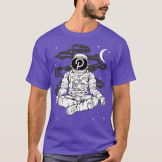 Astronaut Yoga Punkt DOT Coin to Moon Crypt T-Shirt