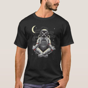 Astronaut Yoga Ripple XRP-Münze zum Mondkrypto T-Shirt