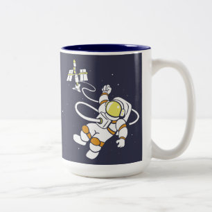 Astronaut Zweifarbige Tasse