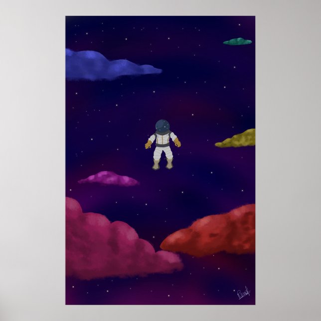 Astronauta a deriva poster (Vorne)