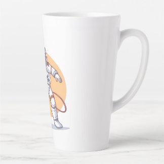 Astronauta con café milchtasse