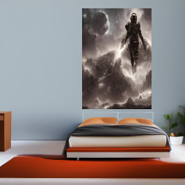 Astronaute dans l'espace | AI Art Poster