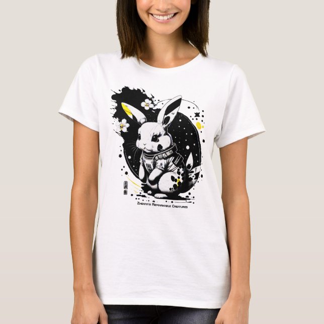 Astronaute de fleurs - T-shirt (Devant)