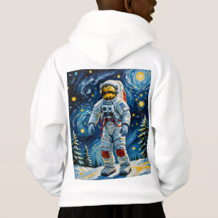 Astronaute en forêt d'hiver