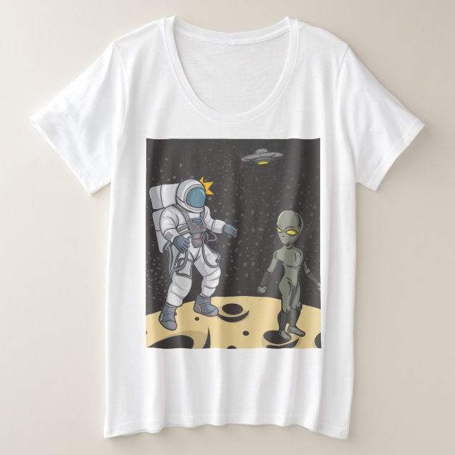 Astronaute et alien (Design devant)