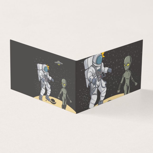 Astronaute et extraterrestre    (Outside)