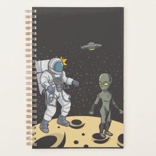 Astronaute et extraterrestre