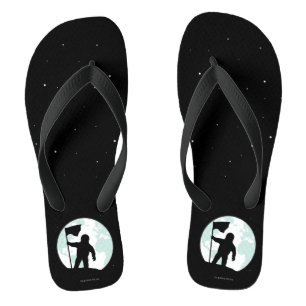 Astronaute-Silhouette Flip Flops