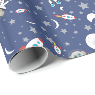 Astronauten-Affe-Packpapier Geschenkpapier