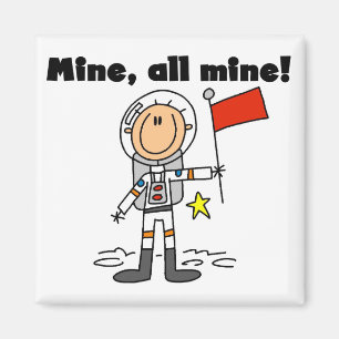 Astronauten-Bergwerk alle Bergwerk-T - Shirts und Magnet