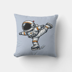 Astronauten Eiskunstlauf Kissen
