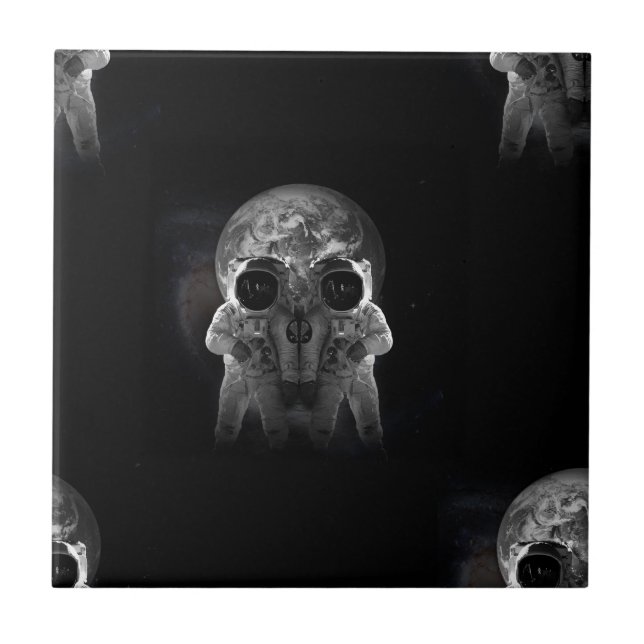 Astronauten Fliese (Vorderseite)