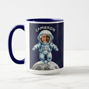 Astronauten-Foto Weltraum Mond Kinder Tasse