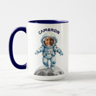 Astronauten-Foto Weltraum Mond Kinder Tasse