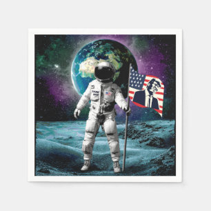 Astronauten für Trump 2024 Einladung Serviette