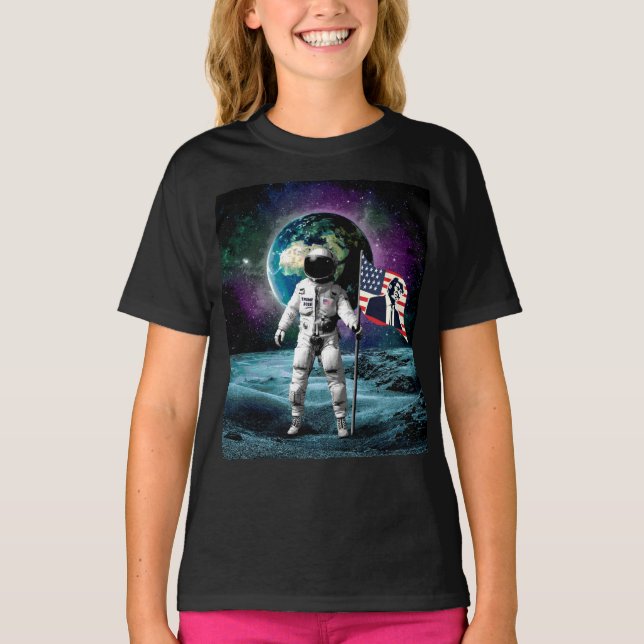Astronauten für Trump 2024 Einladung T-Shirt (Vorderseite)