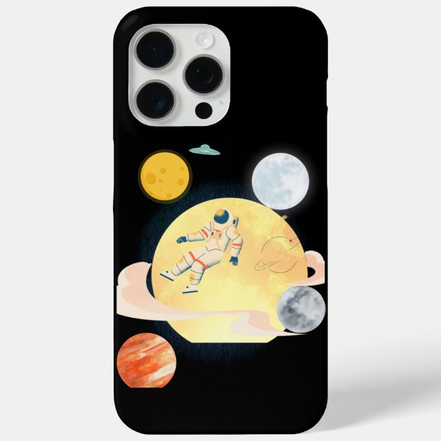 Astronauten-Handy  Case-Mate iPhone Hülle (Rückseite)