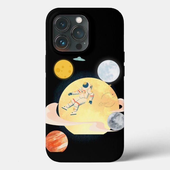 Astronauten-Handy  Case-Mate iPhone Hülle (Rückseite)