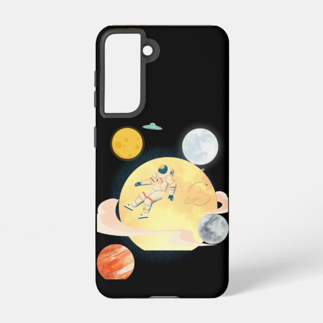 Astronauten-Handy  Samsung Galaxy Hülle (Rückseite)