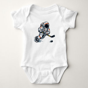 Astronauten Hockey Baby Strampler