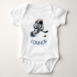 Astronauten Hockey Baby Strampler