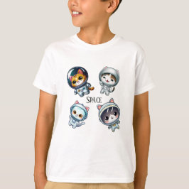 Astronauten im Weltraum mit Freunden T-Shirt
