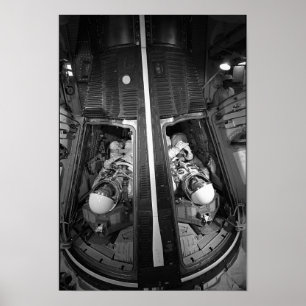 Astronauten in Gemini 4 Kapseln Poster