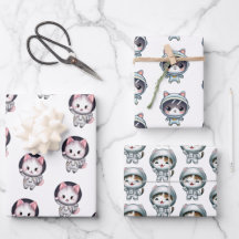 Astronauten Katzen im Weltraum mit Freunden Niedli