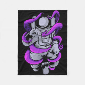 Astronauten-Ktopus Fleecedecke