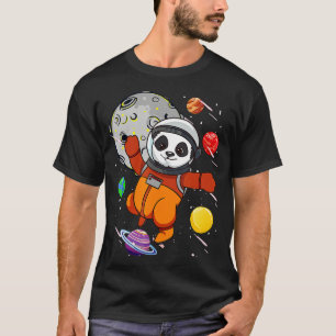 Astronauten Panda Weltraumplanets Panda Bärenwagen T-Shirt