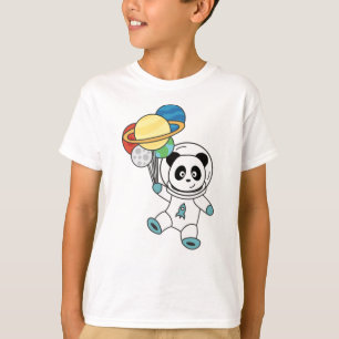 Astronauten Pandas Planet Earth Space T-Shirt