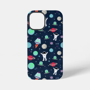 Astronauten Planeten Raketen und Aliens iPhone 12 Mini Hülle