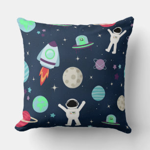 Astronauten Planeten Raketen und Aliens Kissen