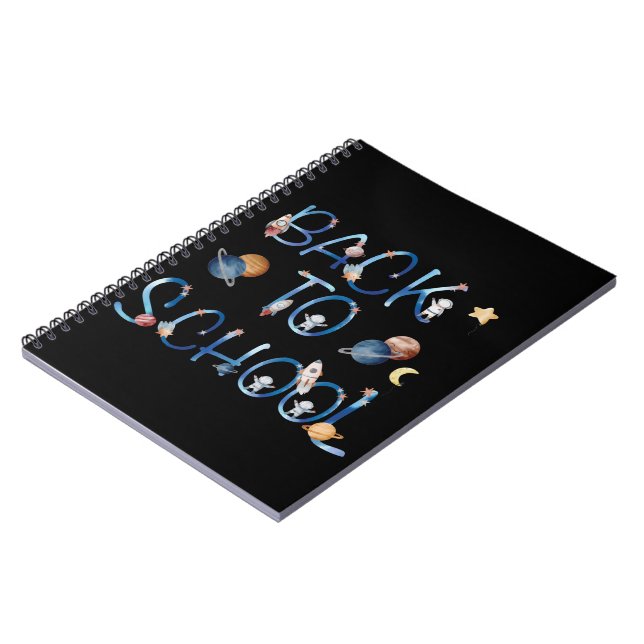 Astronauten Planets Space, zurück zur Schule Notizblock (Linke Seite)