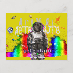 Astronauten Postkarte