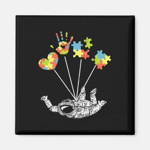 Astronauten Puzzle Autismus Aufklärungsgeschenke f Magnet