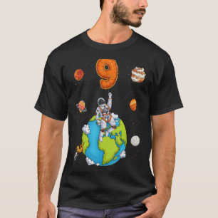 Astronauten Raumschiffe 9 9 9 Jahre alt 9. Geburt T-Shirt