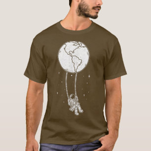Astronauten schwingen den Weltraum Kinder-Astronau T-Shirt