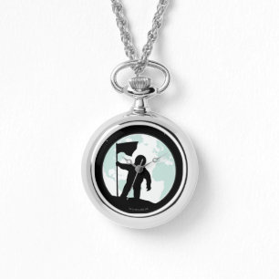 Astronauten-Silhouette Armbanduhr