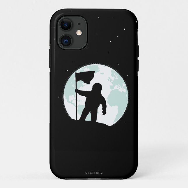 Astronauten-Silhouette Case-Mate iPhone Hülle (Rückseite)