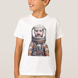 Astronauten-T - Shirt für kundenspezifischen Vater