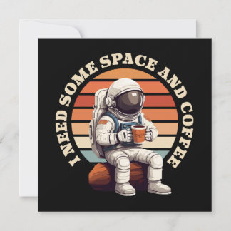 Astronauten trinken Kaffee