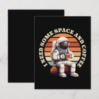 Astronauten trinken Kaffee