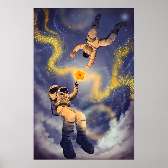 Astronauten und Sternenstaub Poster  (Vorne)